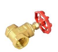 Válvula de compuerta de latón, válvula de cierre Manual de hilo femenino BSP de 1/8 "-1-1/4", 1 unidad(DN25)