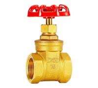 Válvula de compuerta latón, cierre agua hilo femenino 1/4 ", 3/8" y 1/2 "para sistemas tuberías plomería, 1 Uds(DN65 Thickening)
