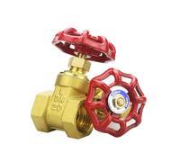 Válvula de compuerta roscada latón, interruptor tubería agua del grifo, controlador drenaje Material grueso cierre for el hogar, 1 Uds(1/2")