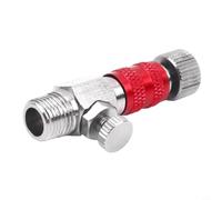 Válvula de control de aire con para aerógrafo, adaptador de rosca de 1/8 pulgadas de metal, control de presión preciso para pistolas pulverizadoras y compresores, diseño robusto para artistas y