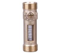 Válvula de control de flujo DN25 con mirilla, adecuada para sistemas HVAC, alivio automático de presión, escala ajustable, rango de flujo 4-15 l/min o 8-30 l/min, conexión doble