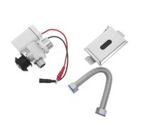 Válvula de Descarga Automática con Sensor sin Contacto y Panel | Kit de Reemplazo con Válvula Solenoide Metálica, Sensibilidad Ajustable, para Baños Públicos y Privados