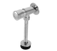 Válvula de Descarga Manual Acero Inoxidable, para Urinario | Botón de Presión con Temporizador, Instalación Oculta, Rosca 20mm, Uso en Baños Comerciales y Mantenimiento