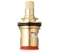 Válvula de disco de cerámica roja caliente de 1/2 pulgada para bsp cartucho de cuarto de vuelta de 20 dientes para grifos mezcladores Franke Ascona, albahaca para reparación de grifos Olympus de 45 mm