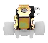 Válvula de entrada de agua N/C, DC 12V DN20 G3/4 Válvula solenoide magnética eléctrica Válvula electromagnética de plástico Interruptor de entrada de agua normalmente cerrado