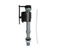 Válvula de entrada de inodoro ajustable con filtro - Conector G1/2 para cisterna - Silencioso y ahorro de agua - Repuesto para reparación de inodoros - Válvula de plástico negra