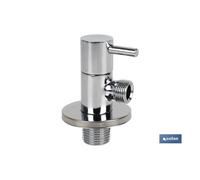 Válvula de escuadra 1/2 x 3/8 modelo lux