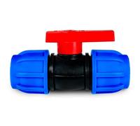 Válvula de grifo de tope, 20 mm/25 mm/32 mm/40 mm/50 mm/63 mm, para válvula de bola de polietileno, tubo de agua, ajuste de compresión (32 mm)
