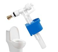 Válvula de llenado de inodoro, fácil de instalar, a prueba de fugas, 27,5 x 15 cm, conector de latón, válvula de agua de inodoro, kit de repuesto para hogar, dormitorio, hotel, baño, dormitorio