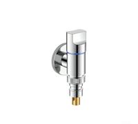 Válvula de parada automática de agua de acero inoxidable G1/2, grifo de ángulo de apertura rápida para lavadora, válvula de cierre de mango de metal que ahorra espacio para baño, fregadero, inodoro