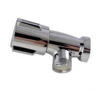 Válvula de parada de ángulo de compresión para SharkBite, válvula de cierre de latón de empuje para conectar, latón DZR libre con collar de acero inoxidable para fontanería de cobre y CPVC (agua