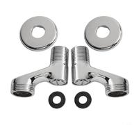 Válvula de parada de esquina ajustable 304 adaptador de ducha de acero inoxidable G1/2 ajuste para baño fregadero inodoro lavadora instalación