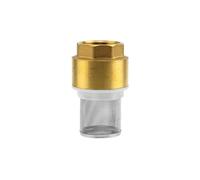 Válvula de pie de latón GARDENA: válvula de retención, 42 mm (G 1 1/4 ") - rosca para conexión a las bombas, incluido filtro de succión, cono de válvula y sello (7222-20)