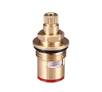 Válvula de recambio para grifo con cartucho de vástago cerámico de latón, de cuarto de vuelta, G1/2", diámetro de estrías de 8,2 mm, 20 dientes, cartucho para grifo
