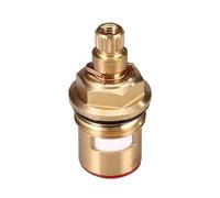 Válvula de recambio para grifo con cartucho de vástago cerámico de latón, de cuarto de vuelta, G1/2", diámetro de estrías de 8,2 mm, 20 dientes, cartucho para grifo
