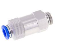 Válvula de retención a presión de 10 mm y G3/8'' macho de aluminio 0,2-10bar (3-145psi) con rosca para manguera
