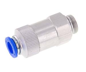 Válvula de retención a presión de 10 mm y G3/8'' macho de aluminio 0,2-10bar (3-145psi) Rosca-manguera