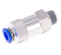 Válvula de retención a presión de 10 mm y R3/8'' macho de aluminio 0,2-10bar (3-145psi) con rosca para manguera
