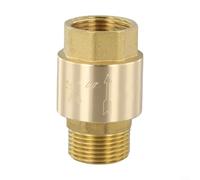 Válvula de retención de latón con resorte de acero inoxidable, control de flujo de manera para tuberías de gas de aceite, adaptador de rosca macho hembra, ajuste de agua de alta presión de 1,5 MPA (3