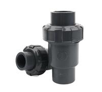 Válvula de retención de PVC de 20, 25, 32, 40 y 50mm, válvula unidireccional sin retorno, adaptador for tanque de peces de acuario, juntas de tuberías de agua for riego de jardín, 1 ud.(I.D 25mm)
