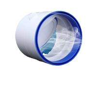 Válvula de retención de ventilador de escape de PVC, amortiguador de retroceso de tubo redondo, rejilla de ventilación de conducto de aire de 75/110mm para accesorios de baño y cocina, 1 ud.