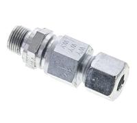 Válvula de retención hidráulica Anillo de corte 10S (M18x1,5) y G3/8'' Acero macho 1-400bar (15-5800)psi Rosca-Tubo ISO 8434-1