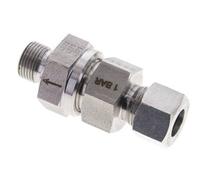 Válvula de retención hidráulica Anillo de corte 12L (M18x1,5) y G3/8'' Acero inoxidable macho 1-250bar (15-3625)psi Tubo-Rosca ISO 8434-1