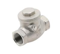 Válvula de retención Horizontal con boca alambre acero inoxidable, 1 Uds., 304, 1/2 ", 3/4", oscilante hilo femenino(1.5 Inch)