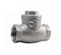 Válvula de retención Horizontal con boca alambre acero inoxidable, 1 Uds., 304, 1/2 ", 3/4", oscilante hilo femenino(0.75 Inch)