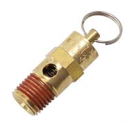 Válvula de seguridad 1/4" NPT 150 PSI, compresor de aire, válvula de alivio de presión de latón, con resorte para ventilación de tanques, limitador de presión industrial
