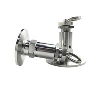 Válvula de seguridad con férula de triple abrazadera de 1/2", 1,5" y 2" con diámetro exterior de 50,5" y acero inoxidable 304.(TC 64mm,1bar)