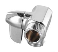 Válvula desviadora de ducha de latón de 3 vías, adaptador en T cromado para cabezal de mano G1/2 rosca Reino Unido