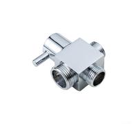 Válvula desviadora de ducha de latón - Divisor de 3 vías con 1 entrada y 2 salidas - Interruptor de flujo de agua totalmente metálico para baño - Compatible con alta presión de interruptor rápido