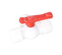 Válvula en T de tubo de agua de tres vías de plástico, válvula de bola de conexión rápida para fontanería de 20/25/32/40/50/63 mm, ajuste de control de flujo (40 mm)