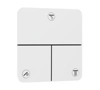 Válvula hansgrohe ShowerSelect Comfort Q, empotrada, 3 consumidores, roseta Soft Edge, 15587700, Color: Blanco Mate