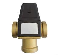 Válvula mezcladora termostática de latón para calentador de agua solar y calefacción de suelo | DN20 DN25 | Control automático de temperatura 35-60 °C | Apagado de seguridad | Alta capacidad de flujo