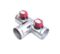 Válvula motorizada de ventilación de acero inoxidable, 220 V CA, 110 V CA, 12 V CC, 24 V CC, for conducto de aire, diámetro exterior de 51 mm a 150 mm.
