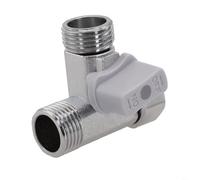 Válvula purificadora de agua, interruptor de válvula de bola de 3 vías, adaptador de grifo de conector T, conexión de entrada de 4 puntos para instalación de filtro de agua