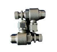 Válvula reguladora de acero inoxidable 304, limitador de flujo, conector rápido, conexión de giro rápido, KNSL 4 x 2,5-M5, KNSL 10 x 6,5-1I4, KNSL 6 x 4-M6(KNSL 12X8-1I2)