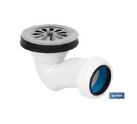 Válvula sifónica plato de ducha ø60 con salida ø32-40 y rejilla inox.