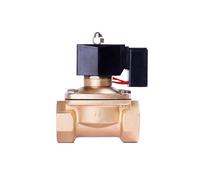 Válvula solenoide de 3/4", 1", 1-1/4", 1-1/2", 2", agua, aire, aceite, latón, normalmente cerrada, eléctrica, 220 V, 12 V, 110 V, 24 V for trabajo de larga duración.(Bsp-24vdc,3/4 inch)