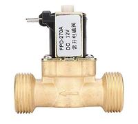 Válvula solenoide de CC, 12V/24V Válvula electromagnética de latón normalmente abierta G3/4 "Conexión de rosca Interruptor de entrada de agua(DC12V)