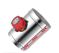 Válvula solenoide de compuerta motorizada de acero inoxidable 201 de 220 V/12 V/24 V, ventilación de conducto de aire de 4/5/6/8 pulgadas, 63/76/80/100/125/150/200(76mm)