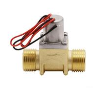 Válvula solenoide de latón de rosca macho de 1/2 pulgada para mecanismos de descarga de inodoro, operación de pulso, compatible con líneas de suministro de agua de grifo de sensor automático