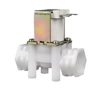 Válvula solenoide de plástico de 2 vías con rosca interna DN15 G1/2 DC12VDC24VAC220V(AC220V,N.O)