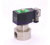 Válvula solenoide de presión G3/8 1/2 pulgada 12 V CC Orificio 10 mm NC Válvula de bomba de lavado de agua de acero inoxidable 0,5-100ba SPG-10(45659,AC24V)