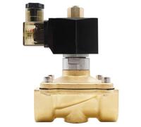 Válvula solenoide normalmente abierta de latón, G3/8" a G2", junta NBR EPDM VITON, AC220V DC12V 24V, válvula de agua resistente a altas temperaturas IP65