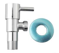 Válvula triangular montada en la pared de acero inoxidable Entrada de agua Stop Control de ángulo para grifo de bidé lavabo cromado