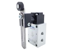 Válvulas de control neumáticas 3/2 vías, válvula mecánica carrera tipo rodillo ajustable, ZM3J-06/ZM3R-06/ZM3P-06/ZM3J-06W 1/8 pulgadas(ZM3R-06)