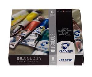 Van gogh 02821406 pintura al óleo 20 ml tubo azul, verde, rojo, umbra
